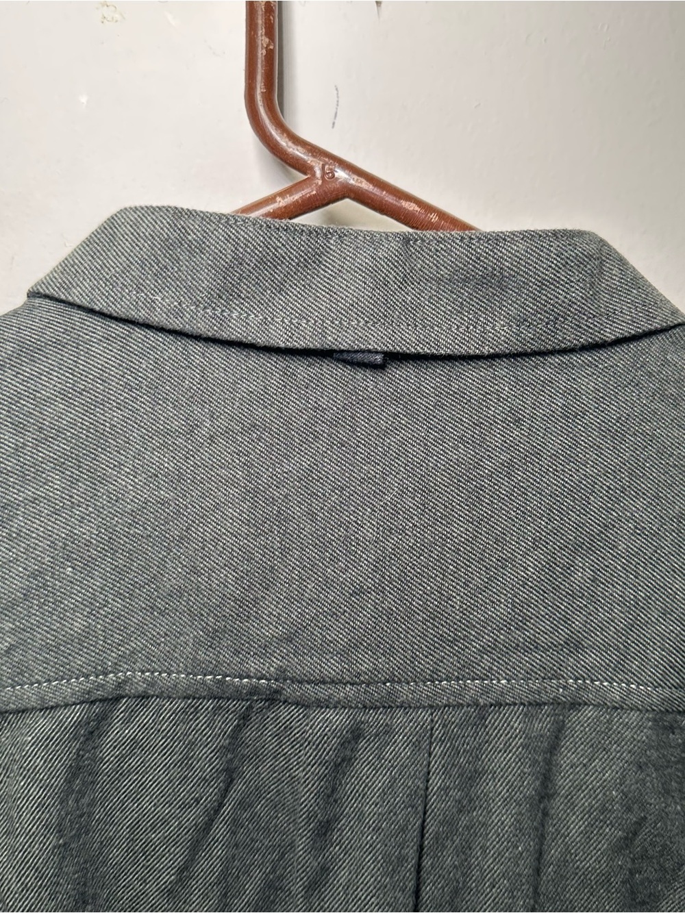 Descendant of Thieves Dres Ladro 2XL Gray Button Front Shirt Cotton Blend - Picture 16 of 16